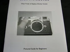 Leica M3 Repair Book Manual, Replace Shutter Curtain & Clean finder