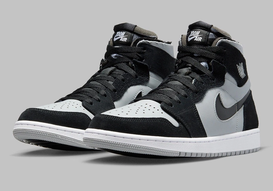 Nike Air Jordan 1 Zoom Comfort Black/Gray  /Shadow high CT Size  .5