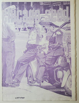Chicago Seed March 1969 Underground Newspaper Policeman Flips Off the Camera