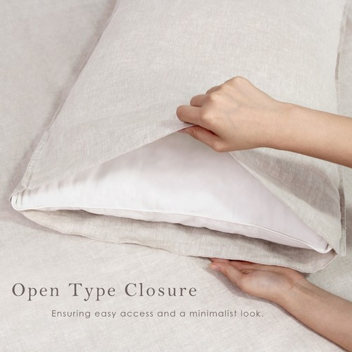 100% Pure Linen Duvet Cover 3 Pcs Set European Flax 1 Duvet Cover 2 Pillowcases - Picture 23 of 55