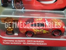 DISNEY PIXAR CARS LIGHTNING MCQUEEN WITH PISTON CUP TROPHY 2021 SAVE 6% GMC
