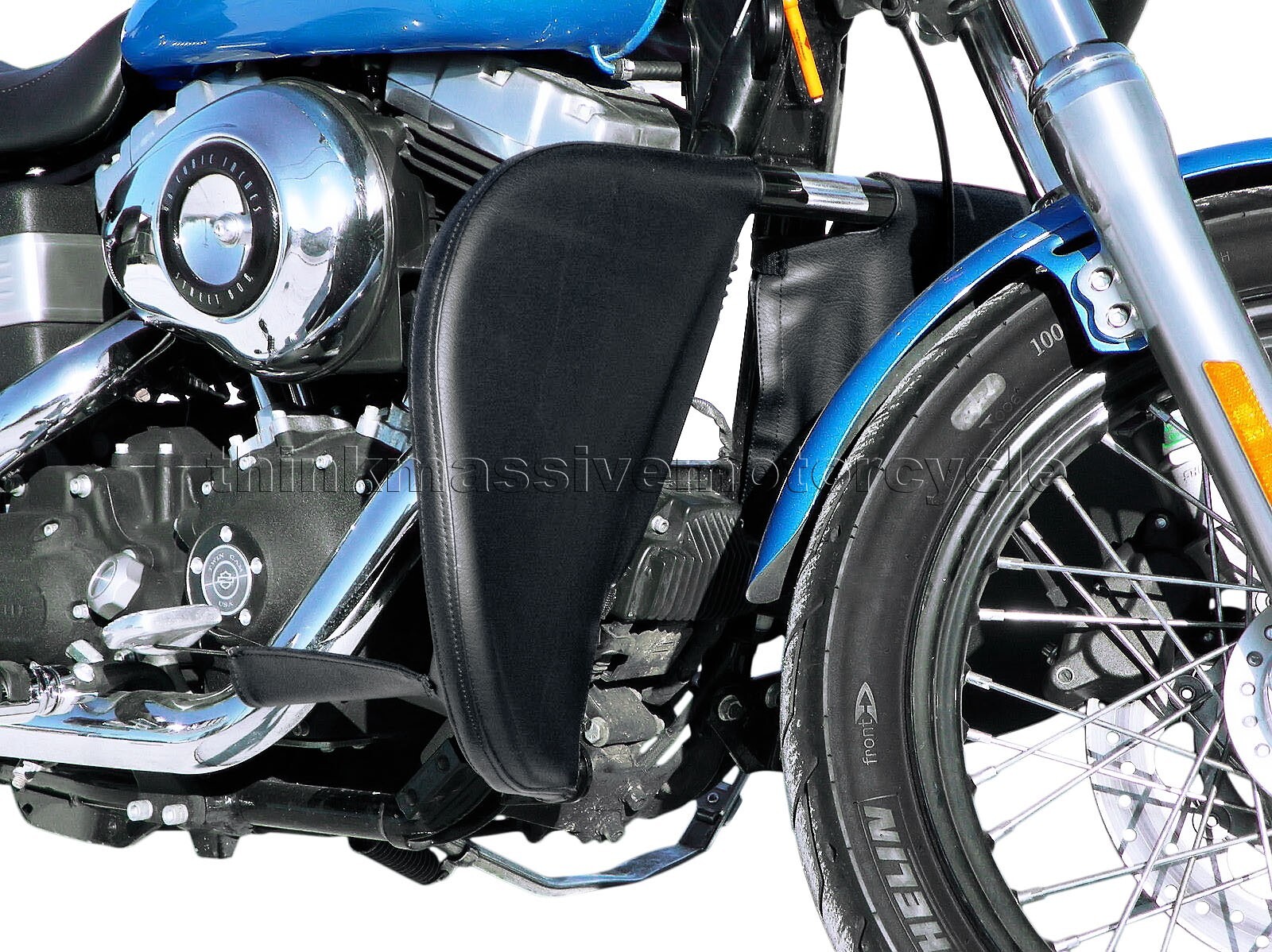 Soft Lowers Engine Guard Chaps Cover Harley Davidson Dyna Wide Super