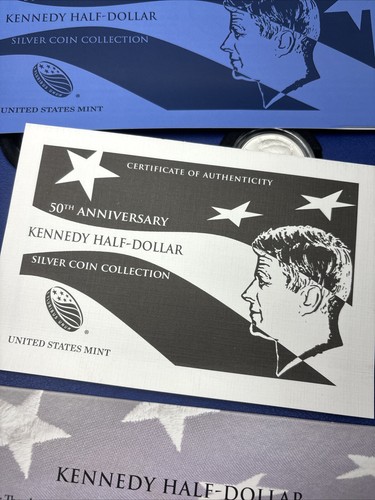 Juego de medio dólar de plata Kennedy 50 aniversario de la Casa de la Moneda de Estados Unidos 2014 - Imagen 7 de 16