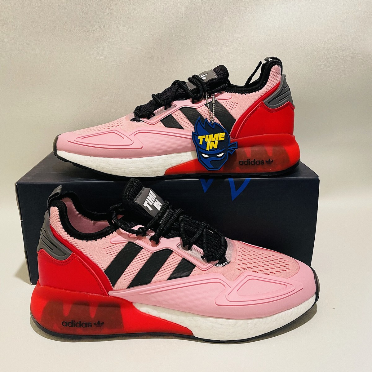adidas スニーカー　ピンク Amazon.com: adidas Ninja ZX 2K Boost Shoes Kids', Pink, Size
