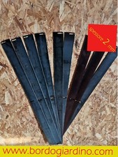 Bordura in acciao Corten lineare