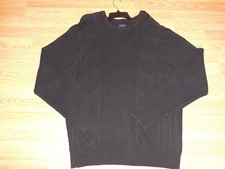 Mens Sweaters Size 2XL new with Tags color Black pullover sweater Long sleeve