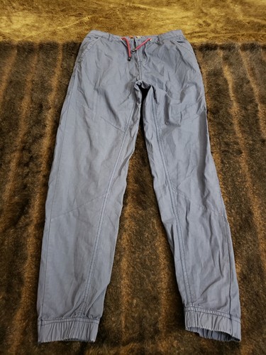 Blue Elastic Waist Jogger Pants | eBay