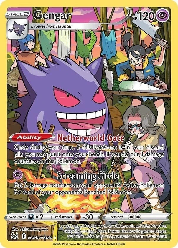 Pokémon Lost Origin Trainer Gallery Gengar Full Art Holo TG06 TG30