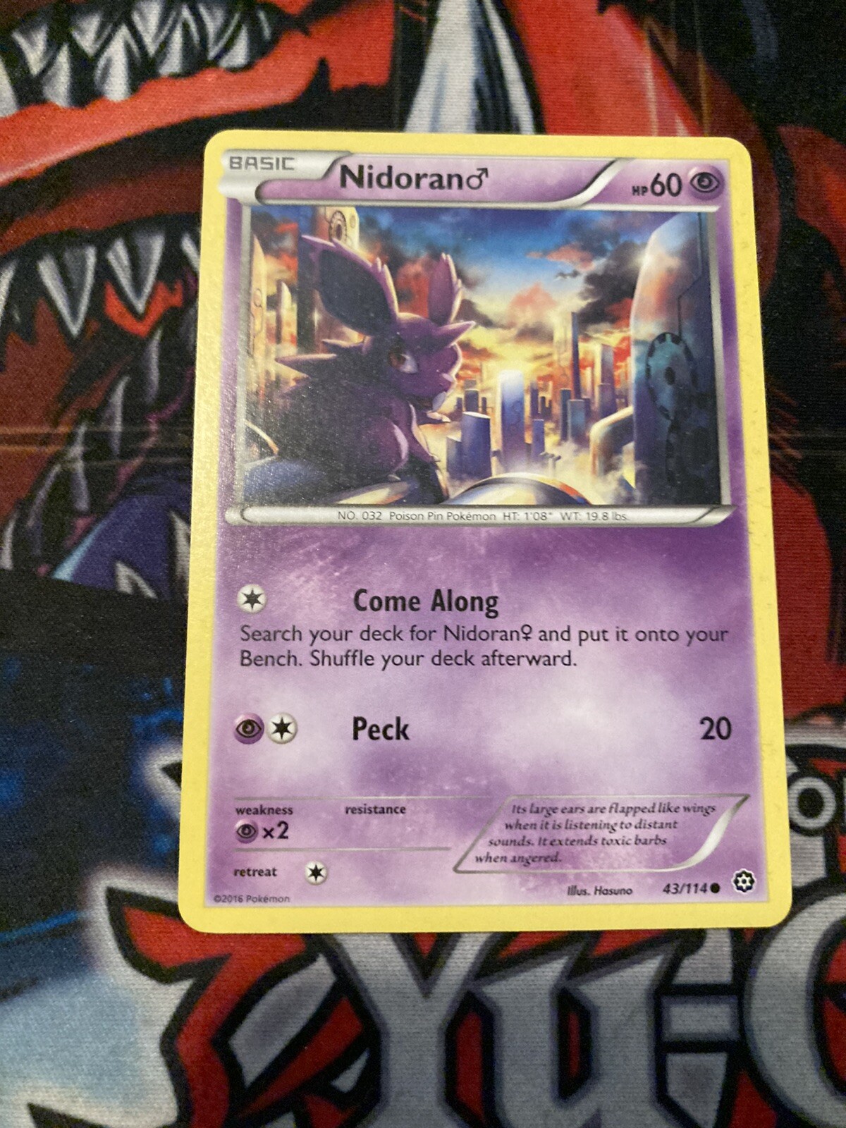 Pokémon TCG Nidoran Steam Siege 43/114 Regular Common-NM