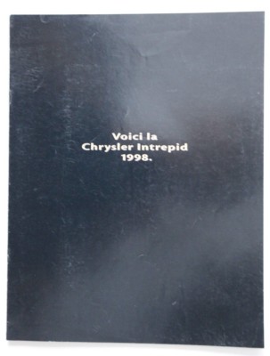 CHRYSLER INTREPID 1998 dealer brochure - French - Canada