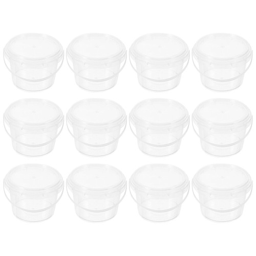 12 Pcs Reusable Snacks Containers with Lids Ice Cream Storage for Freezer