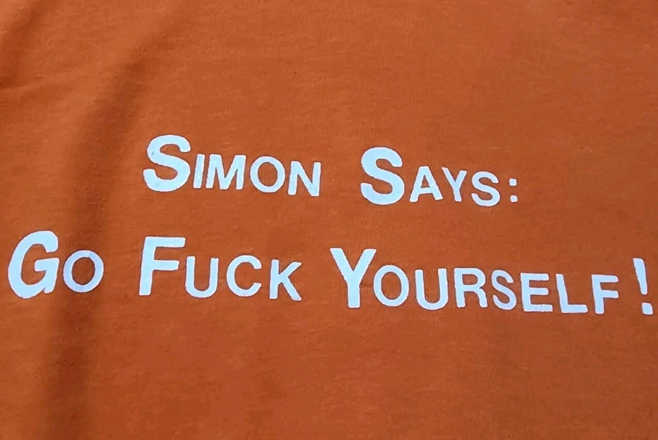 De colección años 80 George Carlin Simon dice: ¡Vaya a F@#k usted mismo! Camiseta gráfica talla L Foto 4 de 4