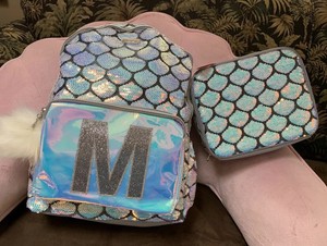 mermaid initial backpack