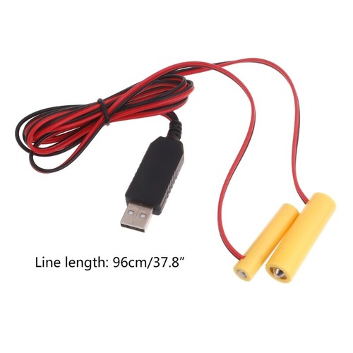 Universal 1 in 2 4.5V AAA+AA Battery Eliminators USB Power Replace 3pcs 1.5V AAA - Zdjęcie 8 z 8