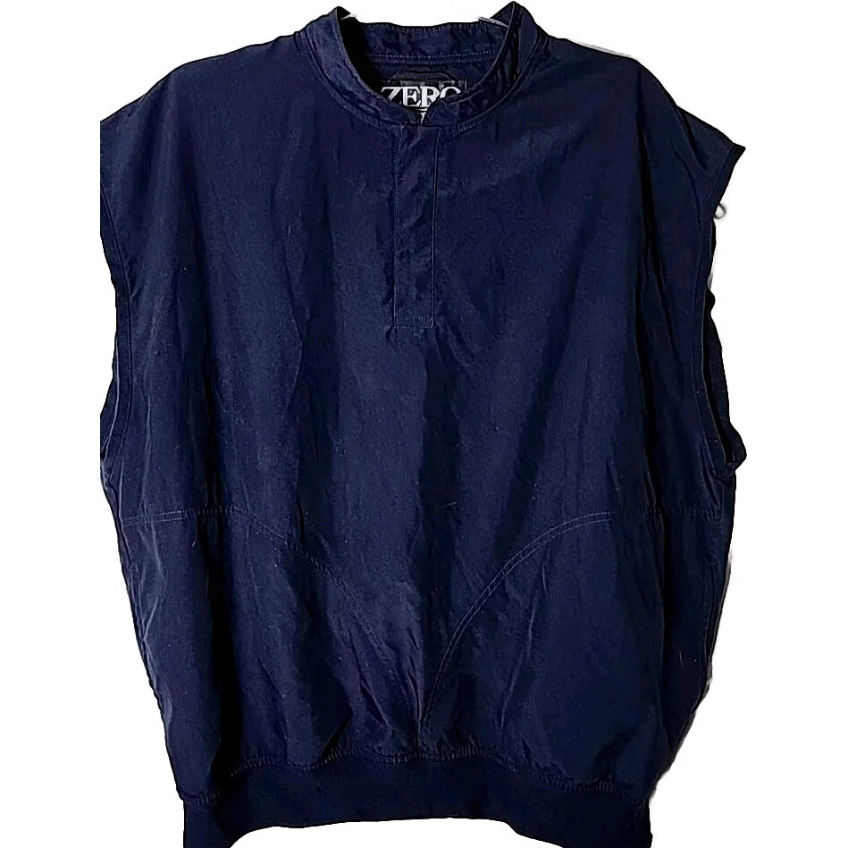Zero Restriction Men XL Golf Outerwear Microfiber Sport Pullover Blue Vest - Image 2 of 4