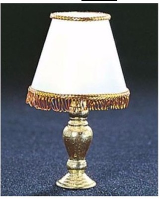 1:12 scala non Lampada da tavolo di lavoro OLIO tumdee Casa delle Bambole Accessori Luce in Ottone