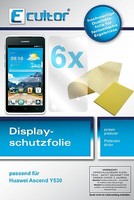 6X Schutzfolie FüR Huawei Ascend Y530 Klar Display Folie Ecultor
