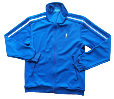 Adidas Firebird Jacke blau Retro Originals Chile Vintage blue Logo Sz. L