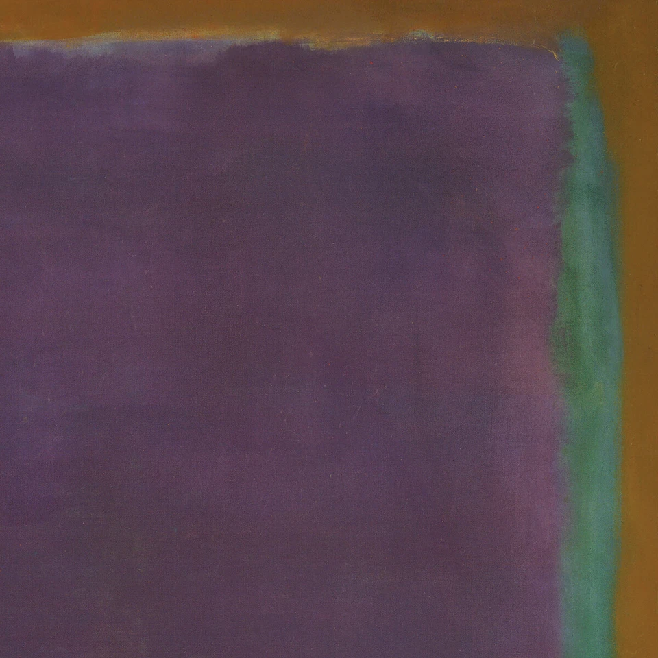 40W"x34H" NÚMERO 14, 1951 por Mark Rothko - violeta rojo verde opciones de lona Foto 4 de 4