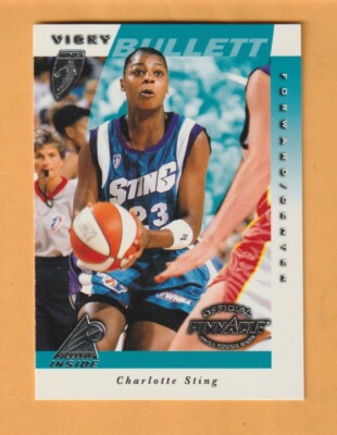 Vicky Bullett Charlotte Sting 1997 Pinnacle Inside WNBA #7 RC Maryland Terrapins