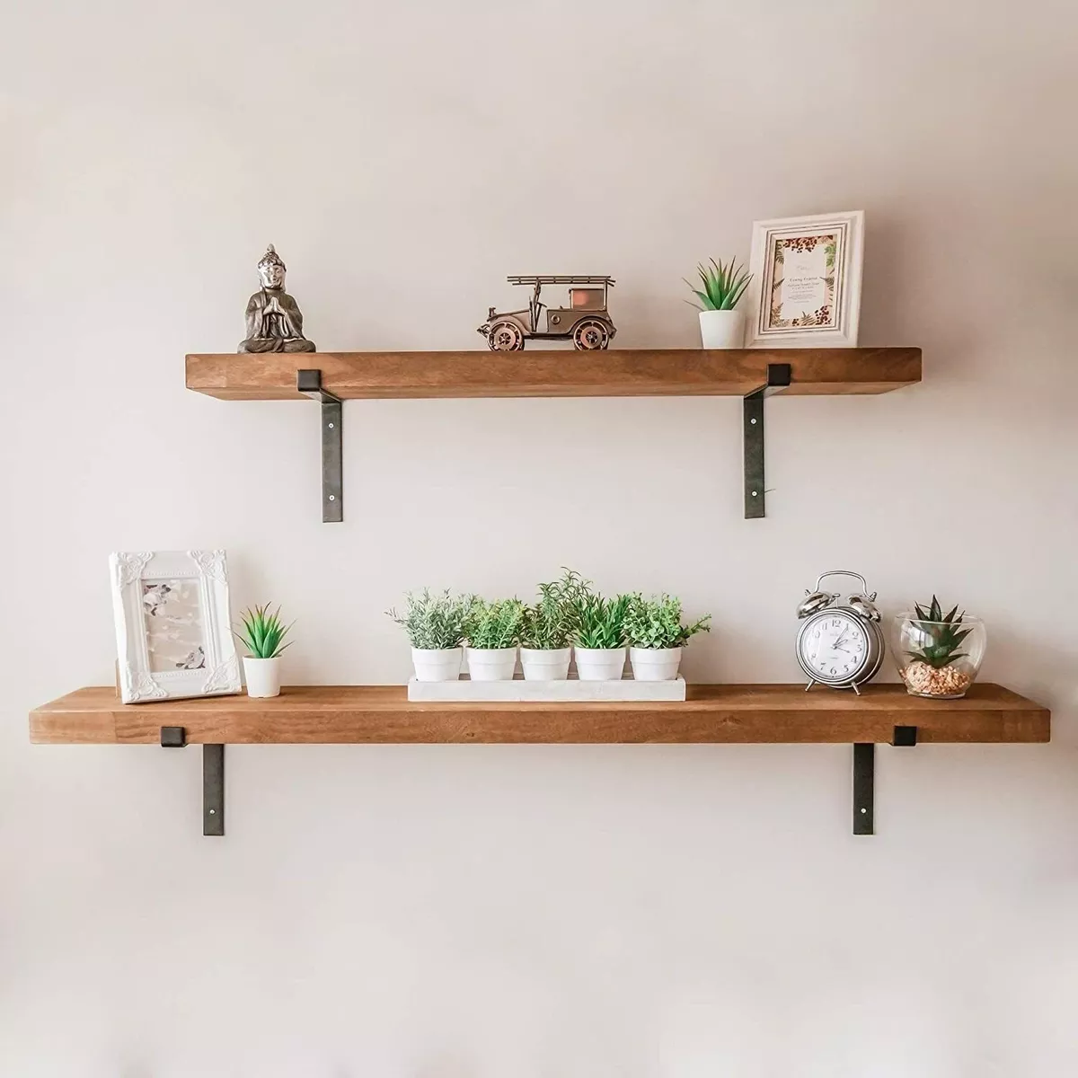 Large wooden shelf deals