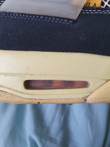 Nike Air Jordan 4 Union Off Noir UK 13 Used Flaking Air Bubble Hence Price - 第 14/20 張圖片