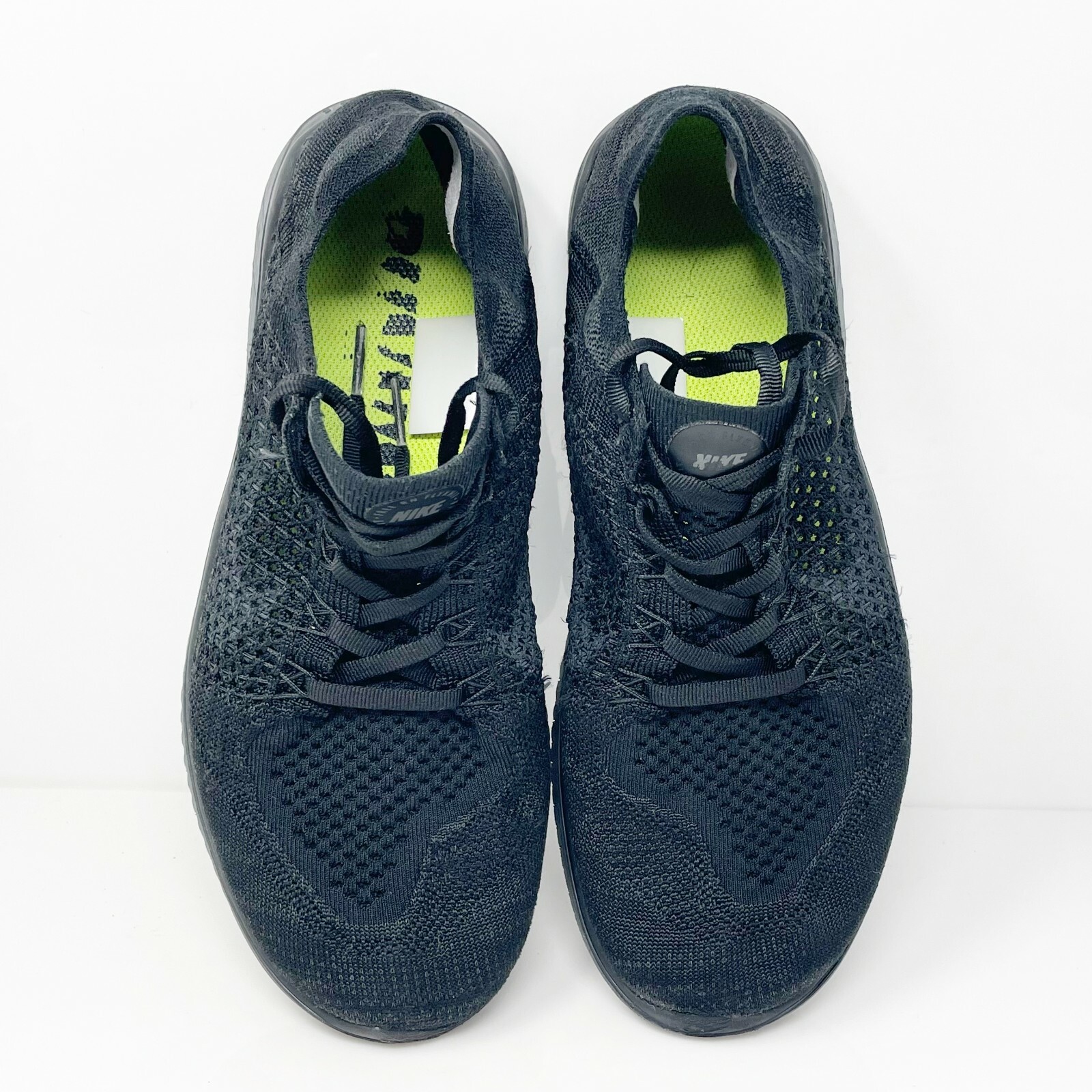 Size 9 5 Nike Free Rn Flyknit 18 Black Anthracite For Sale Online Ebay