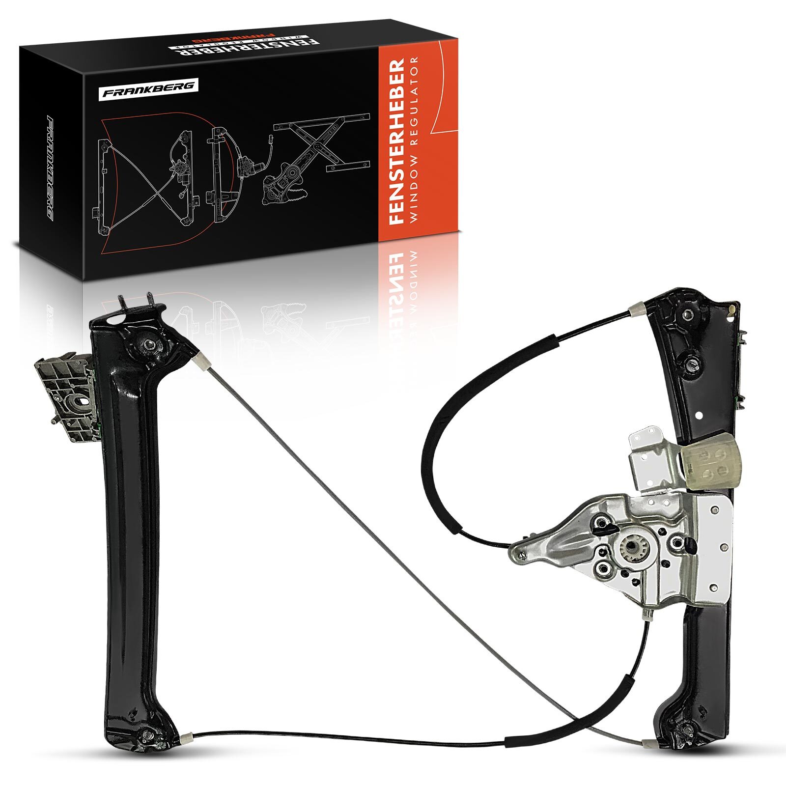 FRANKBERG Power Electric Window Regulator without Motor for BMW 630i Front Right