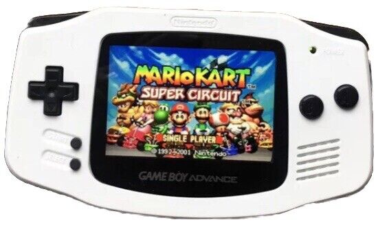 Nintendo GameBoy Advance SP GBA Arctic White IPS V2 LCD Nintendo GameBoy Advance SP GBA Arctic White IPS V2 LCD
