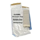 Clear Newspaper Bags - 0.65 mil - Heavy Duty Clear Plastic Newspapers Poly Bags