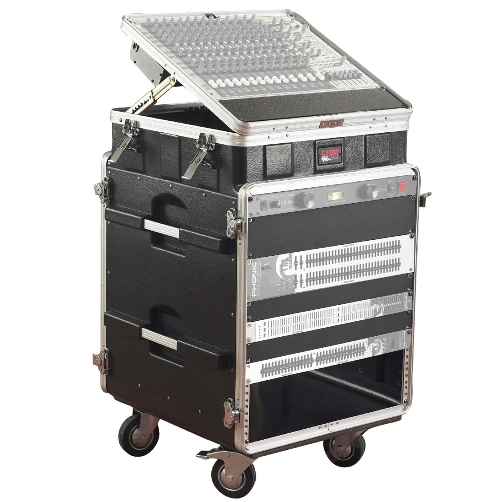 Gator Cases GRC-10X12 10U Верхний и 12U боковой формованный выдвижной консольный стеллаж для хранения idjnow