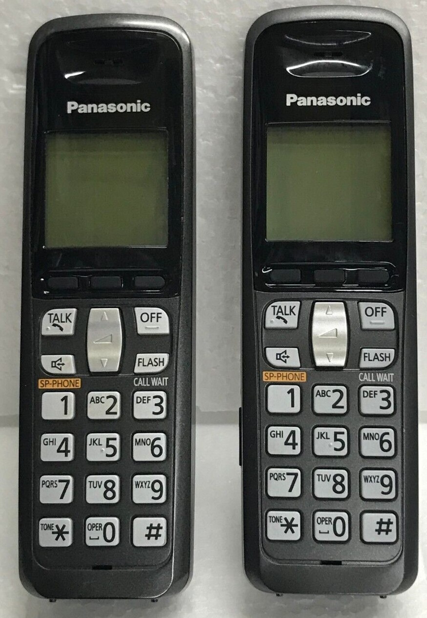 lot of 2 Panasonic KX-TGA641 Cordless Expansion Handset Phone KX ...