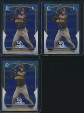Lot of (3) NERWILIAN CEDENO 1st 2023 Bowman Chrome Prospects PADRES Rookie RC