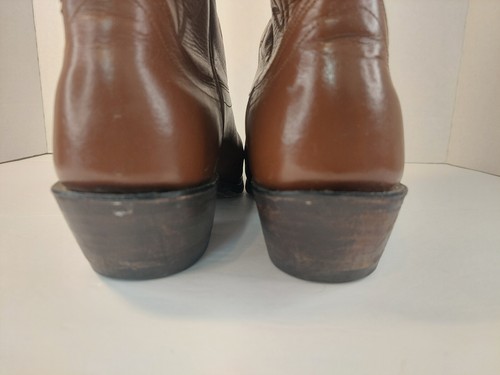 Olathe Cowboy Boots Size 9B Brown Leather Pointed Toe Womens - Picture 4 of 11
