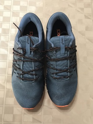 SAMPLE Mens Asics running shoes gel quantum 360 cm size 9 Blue Black Orange  | eBay