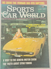 SPORTS CAR WORLD JUNE 1970  DRIVE THE FERRARI 365 GTB DAYTONA AUSTIN HEALEY 10/4