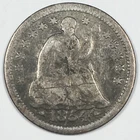 1854 Half Dime "Seated Liberty" - 90% Silver - Good (G) KM#76 Scratch - 5906
