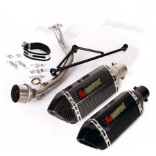 Sistema de escape completo cabezal tubo silenciador deslizable para Yamaha GY6 125cc 150cc