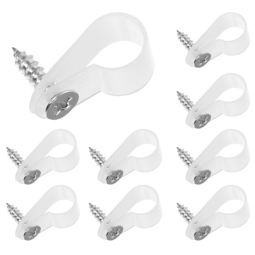200 Pcs Wire Fixing Buckle Clips with Screws Electrical Cord Cable Clamps - 第 10/12 張圖片