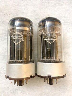 Mullard 6080 CV2984 NOS Tested Gold Grids Black Plate Triple Mica