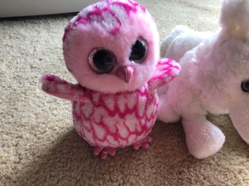 LOT GANZ WEBKINZ TY STUFFED PLUSH ANIMALS TOYS PINKY OWL WHITE FOX SEAL DOG GIFT - Picture 4 of 12