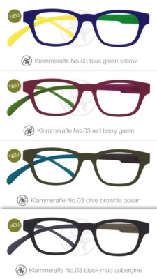 Klammeraffe Lesebrille Damen Herren Neu 03 Schwarz Blau Rot 1.0 bis 3.5 SALE