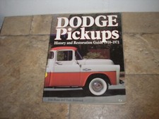 Dodge Pickups History And Restoration Guide 1918-1971 Book Free Shipping