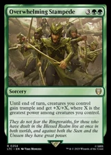 Overwhelming Stampede 0254 Non Foil Rare LOTR Commander MTG Near Mint