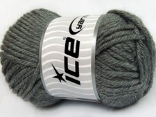2-Skein Lot Atlas Jumbo Yarn superbulky acrylic 2x200g Grey