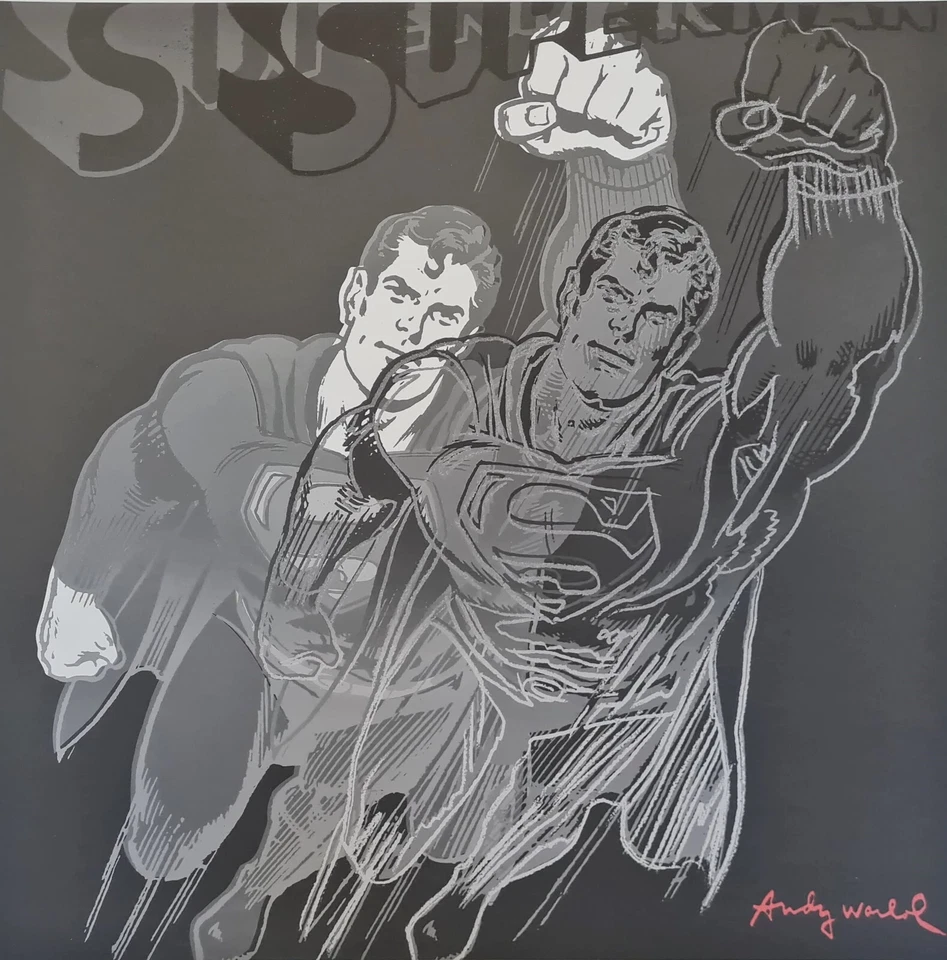 ANDY WARHOL * Superman * lithograph * 50x50 cm * limited # xx/500 CMOA signed - Bild 2 von 4