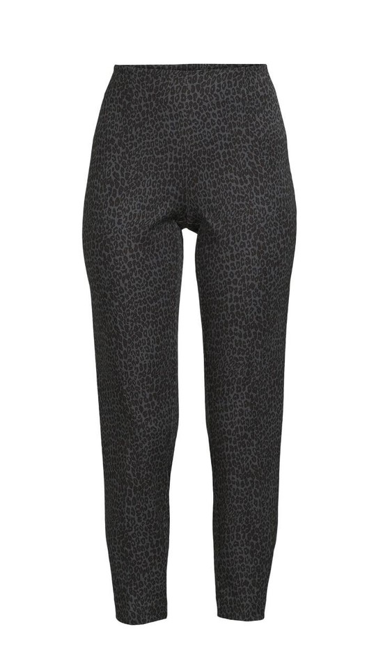 Time & Tru Slim Dress Pants Size 6 Leopard Skinny Side Zipper 4Way