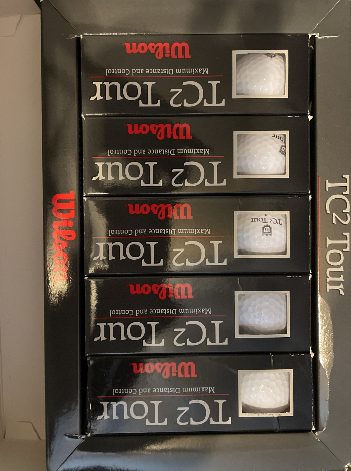 New Wilson TC2 Tour 15 White Golf Balls Maximum Distance and Control eBay