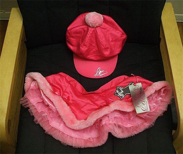 victoria's secret pink santa hat
