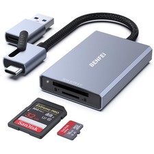 SD 4.0 Card Reader, USBC/USBA 2in1 Memory Card Reader, for SDXC, SDHC, SD, MM...